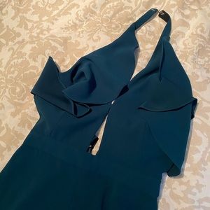 Zara Emerald Green Halter Jumpsuit